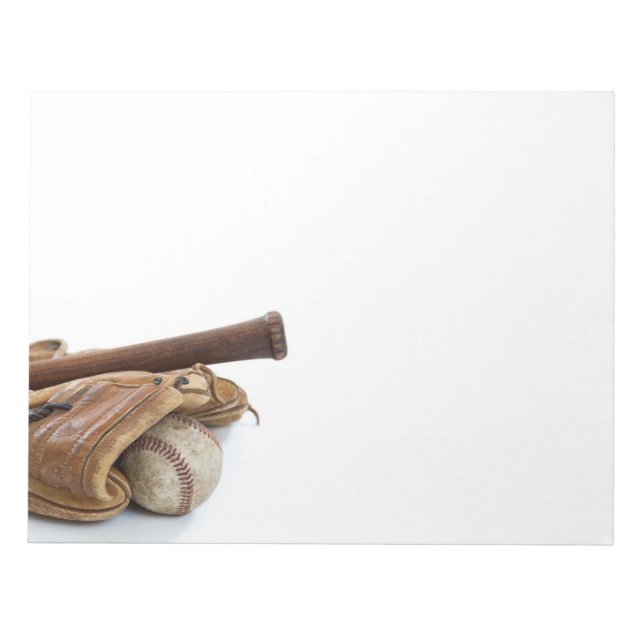 Bloc De Notas Vintage Baseball and Bat (Frente)