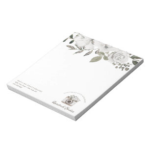 Bloc De Notas Vintage Cherish Blanco Textual personalizado y log