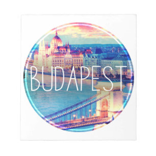 Bloc De Notas Vintage de Budapest, círculo