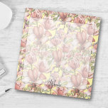 Bloc De Notas Vintage Elegante Patrón Floral Amarillo claro<br><div class="desc">Presentamos nuestro Bloc de notas amarillo claro con un elegante patrón floral vintage, una deliciosa adición a su colección de papelería. Decorado con un encantador patrón floral vintage en tonos malva y rosa, complementado con exuberantes hojas verdes, este bloc de notas desprende elegancia intemporal. El fondo amarillo claro aporta un...</div>