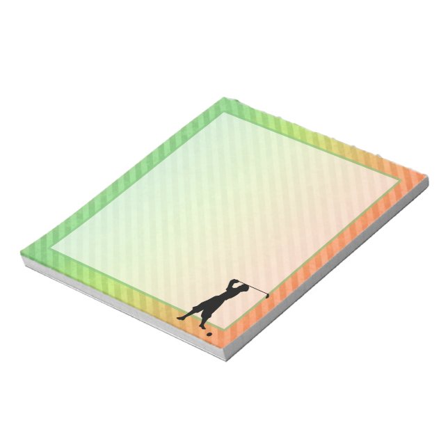 Bloc De Notas Vintage Golfer (Lado Izquierdo)