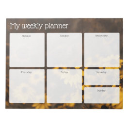 Bloc De Notas Vintage meadow Weekly Planner