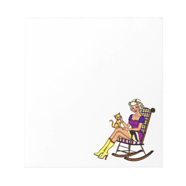 Bloc De Notas Vintage Pin Up Lady (Frente)