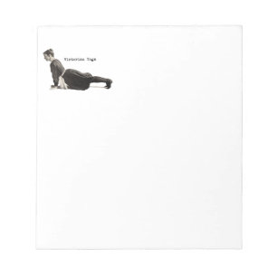 Bloc De Notas Vintage Yoga Woman Up Dog Antiguo