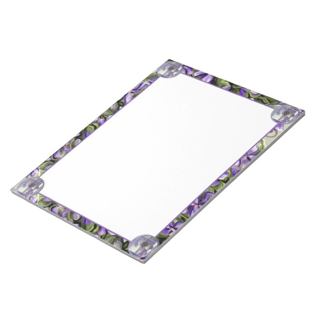 Bloc De Notas violetas en tarro lunar (Lado Derecho)