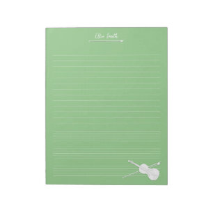 Bloc De Notas Violin Blanco y Lazo Clase de Música Personalizada