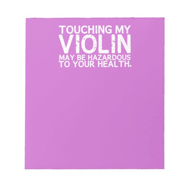 Bloc De Notas Violin Hazard (Frente)
