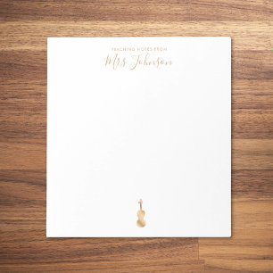 Bloc De Notas Violin Teacher Teacher Notes Elegant Script