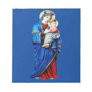 Bloc De Notas Virgen María con el Niño Jesús
