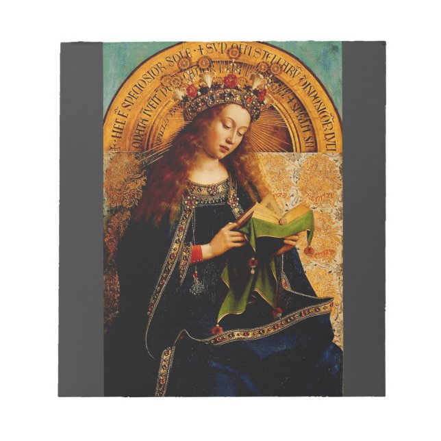 Bloc De Notas Virgin Mary por Jan van Eyck (Frente)
