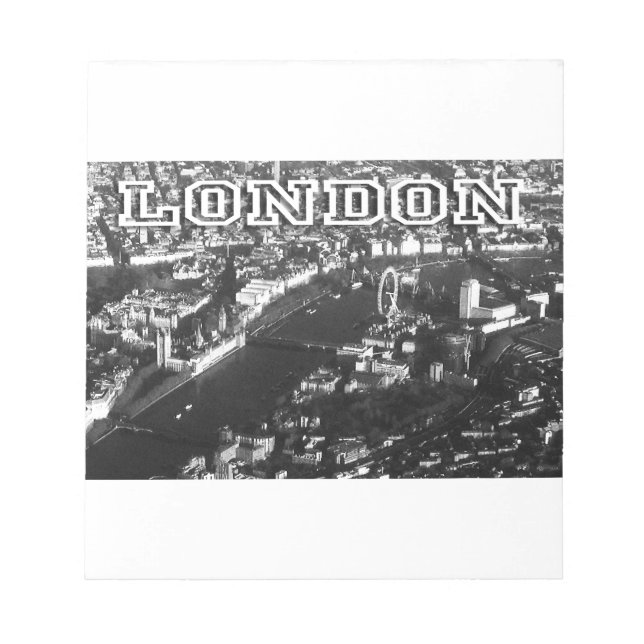 Bloc De Notas Vista aérea de Londres (Frente)