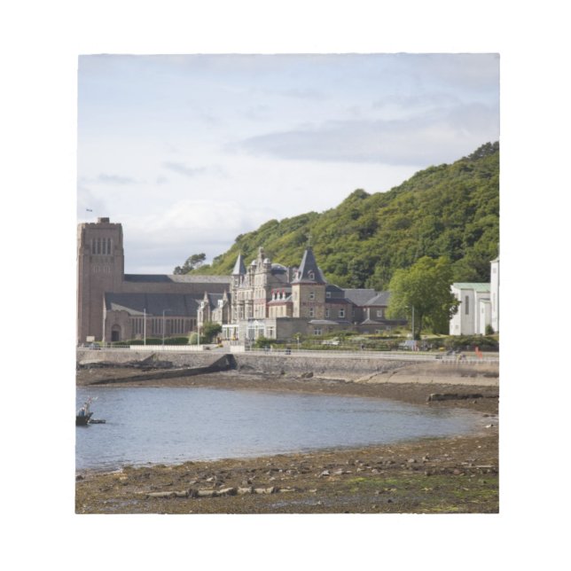 Bloc De Notas Vista costera con edificios históricos, Oban, (Frente)