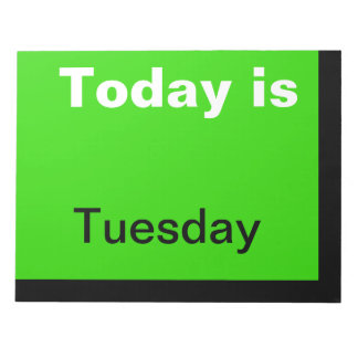 Bloc De Notas Visual Calendar Tools Día de la semana Nota del ma