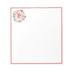 Bloc De Notas Vive ríe ama floral