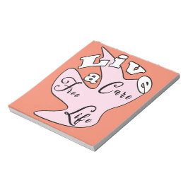 Bloc De Notas Vive una nota de vida libre de cuidado