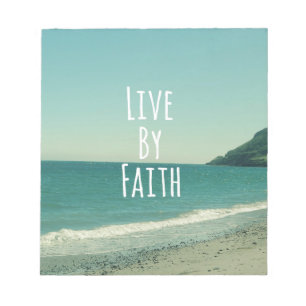 Bloc De Notas Vivir por Faith Bible Verse
