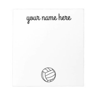 Bloc De Notas Voleibol personalizado Gracias Notepad