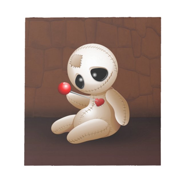 Bloc De Notas Voodoo Doll Personalizado enamorado (Frente)