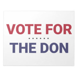Bloc De Notas Votar por el Don (Elecciones en Estados Unidos 202