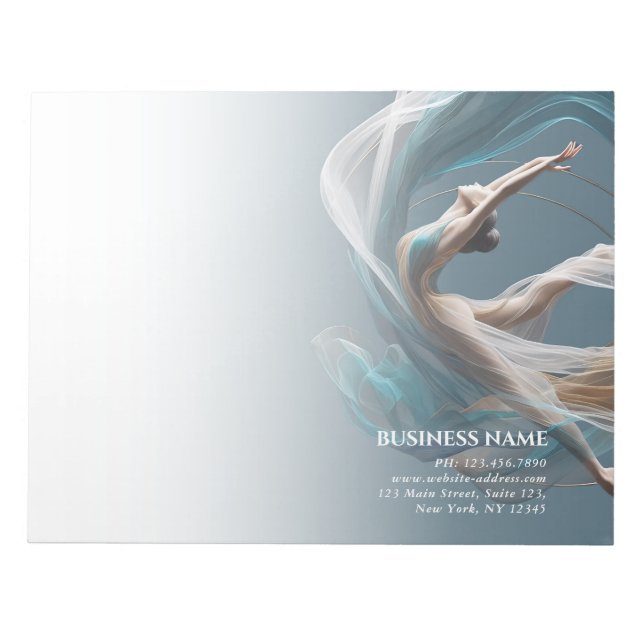 Bloc De Notas Vuelo aéreo Aire Yoga Instructor Pilates Fitness (Frente)