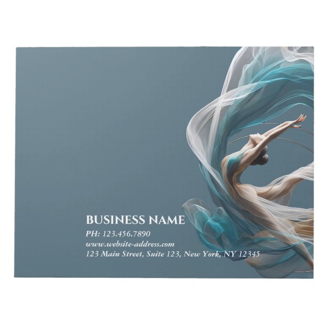 Bloc De Notas Vuelo aéreo Aire Yoga Instructor Pilates Fitness (Frente)