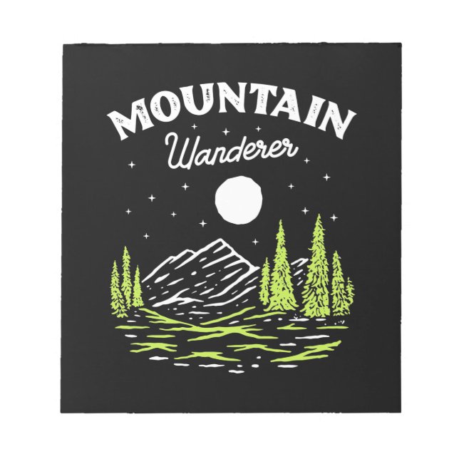 Bloc De Notas Wanderer de la montaña (Frente)