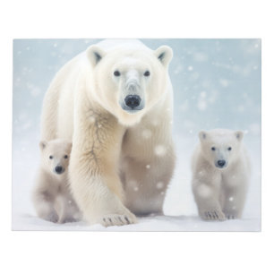 Bloc De Notas Wanding Polar Bear Animal Family