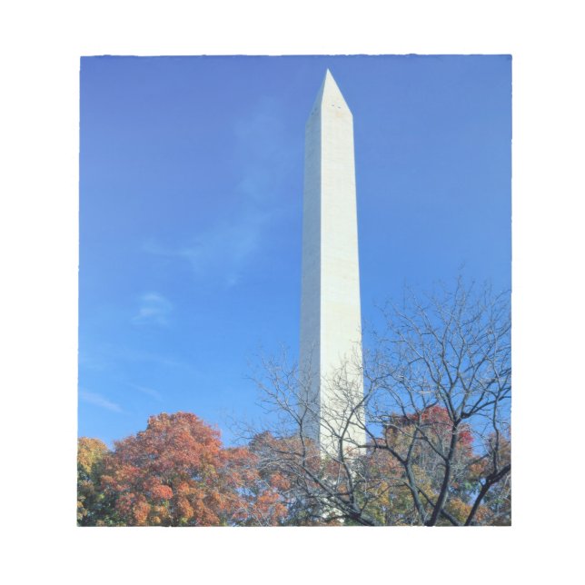 Bloc De Notas WASHINGTON, D.C. EE. UU. El Monumento a Washington (Frente)