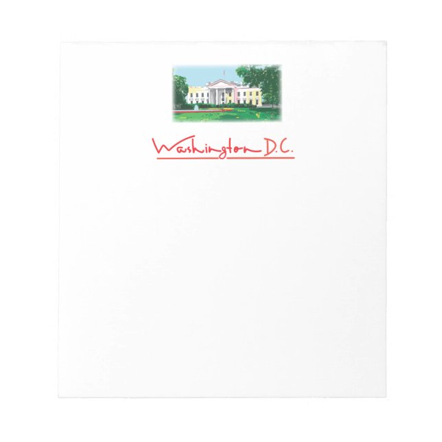 Bloc De Notas Washington DC - Casa Blanca (Frente)