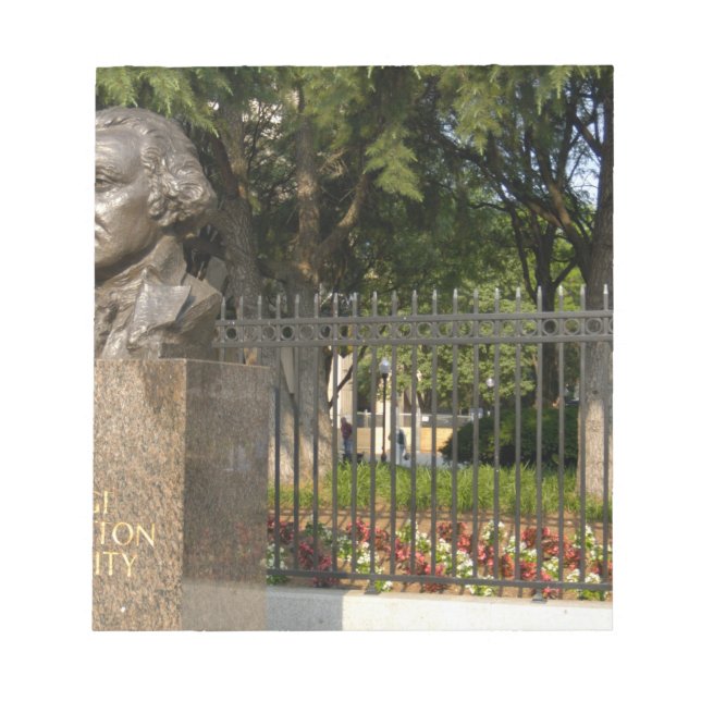 Bloc De Notas Washington, DC, estatua de George Washington, El (Frente)