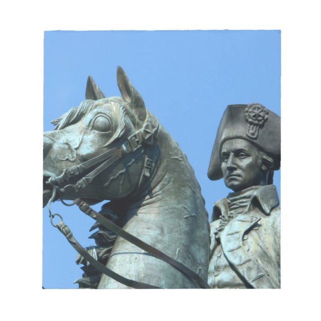Bloc De Notas Washington, DC, estatua del general George (Frente)