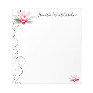 Bloc De Notas Water Lily Personalized Notepad