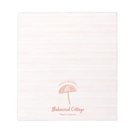 Bloc De Notas Watercolor Beach Umbrella Tropical