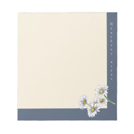 Bloc De Notas Watercolor Boho Floral Daisy Christmas Gift