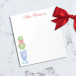 Bloc De Notas Watercolor Chinoiserie Navidades Bow Topiary<br><div class="desc">PreppyPrint.com - ¡Celebra a los Navidades con estilo! Añade tu toque personalizado. Trasladar este diseño a los productos de tu elección. Visita mi tienda de diseño,  PreppyPrint.com,  para coordinar artículos.</div>