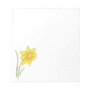 Bloc De Notas Watercolor Daffodil