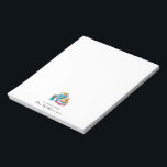 Bloc De Notas Watercolor Earth Books Apple | Maestría en Monogra<br><div class="desc">¡Estos hacen grandes regalos que los profesores, la familia o los amigos están seguros de amar! Perfecto para recordatorios, notas de calendario, notas de tareas, etiquetas de nombres y mucho más! Agregue la redacción de su personalizado a este diseño utilizando los cuadros "Editar esta plantilla de diseño" situados en la...</div>