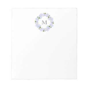 Bloc De Notas Watercolor Hydrangeas Wreath