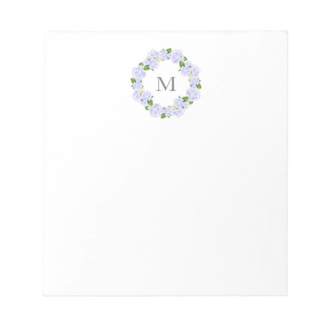 Bloc De Notas Watercolor Hydrangeas Wreath (Frente)