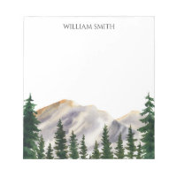 Watercolor Mountains Personalized 