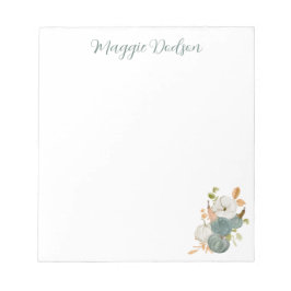Bloc De Notas Watercolor Pumpkin Notepad