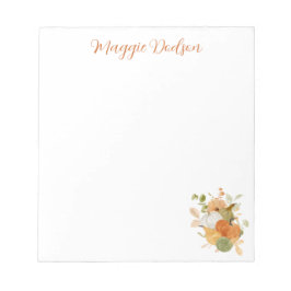 Bloc De Notas Watercolor Pumpkin Notepad