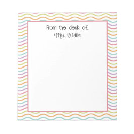Bloc De Notas Wavy Lined personalizado desde el escritorio de...