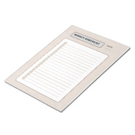 Bloc De Notas Weekly Checklist Planner 