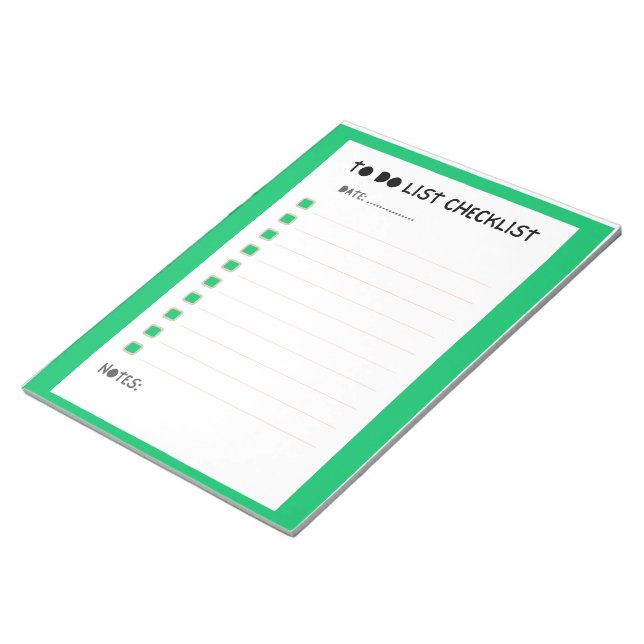 Bloc De Notas Weekly Checklist Planner (Lado Derecho)