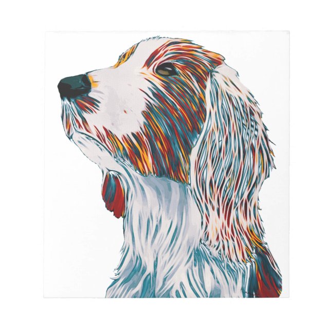 Bloc De Notas Welsh Springer Spaniel Art (Frente)