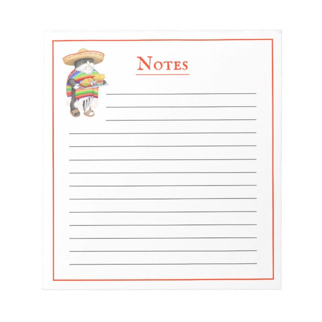 Bloc de notas WENDELITO 5.5" x 6" + líneas (Frente)