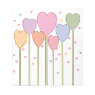 Bloc De Notas Whimsical Heart Lollipops
