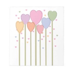 Bloc De Notas Whimsical Heart Lollipops