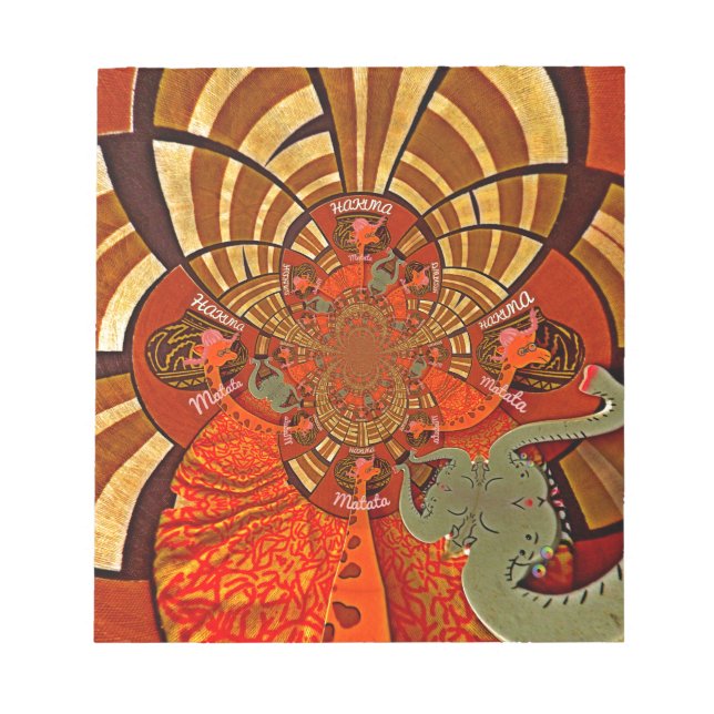 Bloc De Notas Whimsical Heights: hermosa y divertida jirafa afri (Frente)